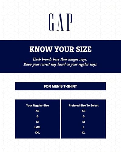 GAP Men Graphic Print Slim fit Crew Neck t-Shirt with Short Sleeves,White,L