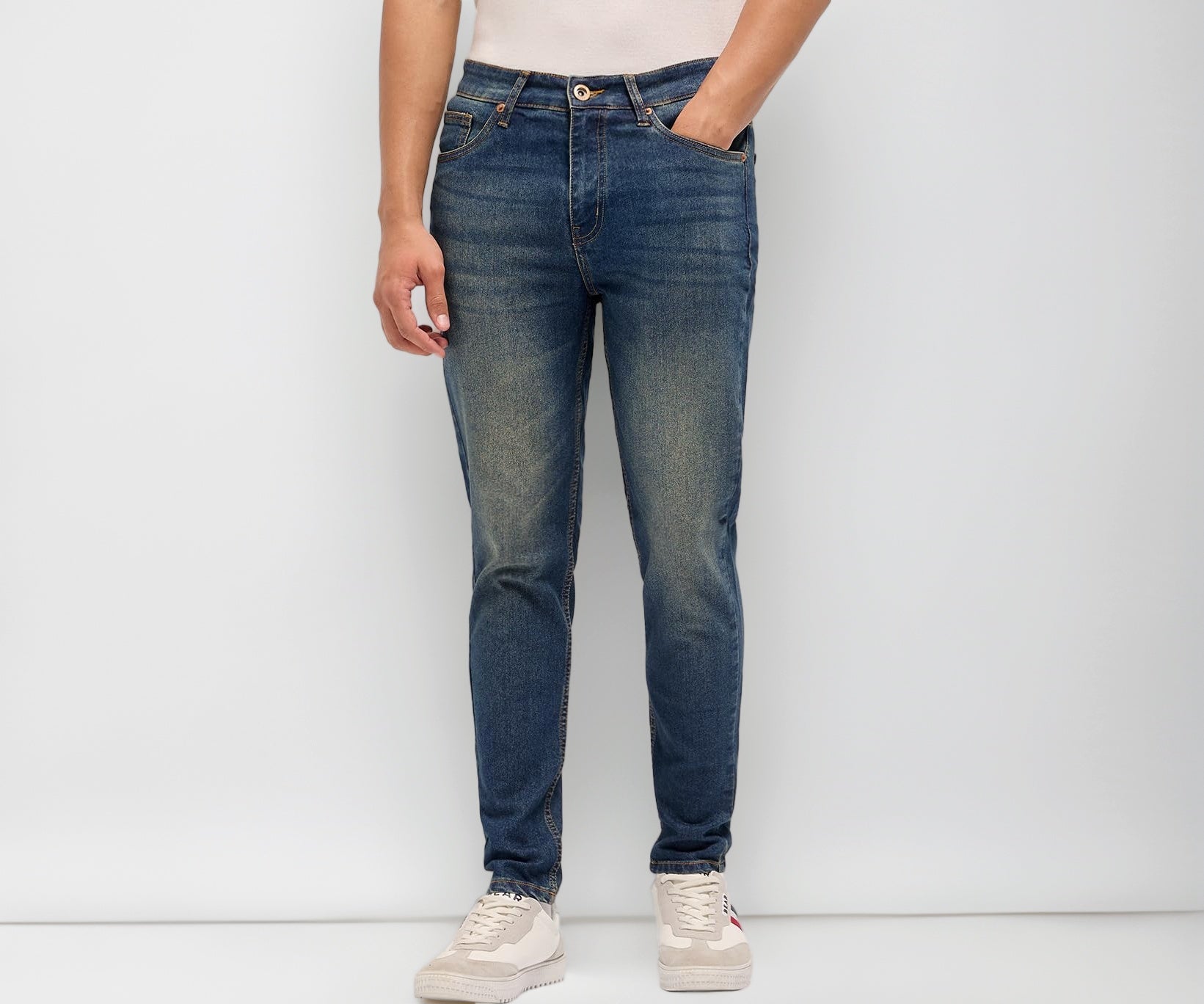 THE BEAR HOUSE Men's Skinny Jeans (DNM-PICA-BL_Blue