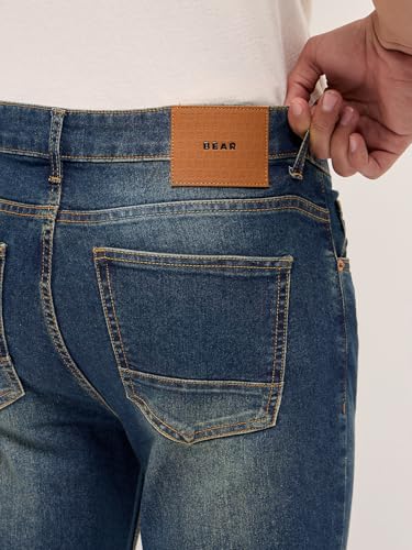 THE BEAR HOUSE Men's Skinny Jeans (DNM-PICA-BL_Blue