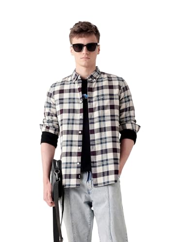 The Bear HouseClassic Mens Checkered Button-Down Shirt | Versatile Everyday Look | Modern Slim Fit Style Multi-Color