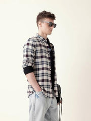 The Bear HouseClassic Mens Checkered Button-Down Shirt | Versatile Everyday Look | Modern Slim Fit Style Multi-Color