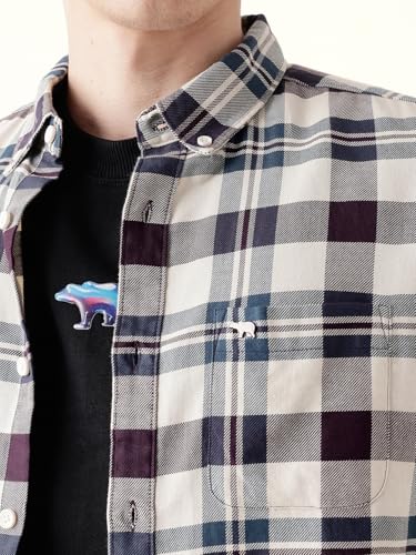 The Bear HouseClassic Mens Checkered Button-Down Shirt | Versatile Everyday Look | Modern Slim Fit Style Multi-Color