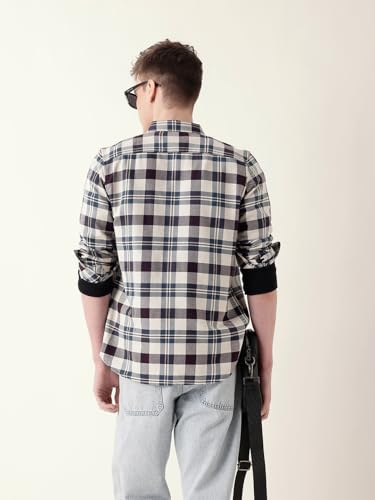 The Bear HouseClassic Mens Checkered Button-Down Shirt | Versatile Everyday Look | Modern Slim Fit Style Multi-Color