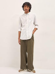 THE BEAR HOUSE Men's Relaxed Fit Textured Shirt