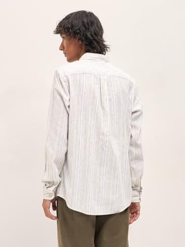 THE BEAR HOUSE Men's Relaxed Fit Textured Shirt