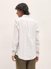 THE BEAR HOUSE Men's Relaxed Fit Textured Shirt