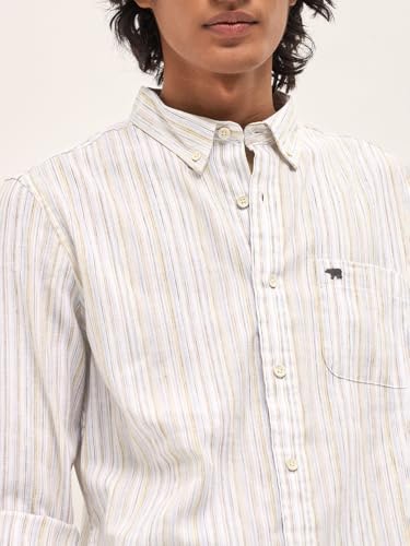 THE BEAR HOUSE Men's Relaxed Fit Textured Shirt