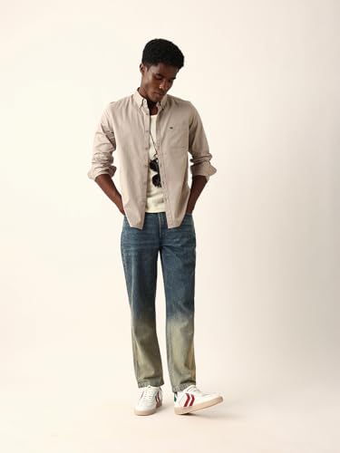 Men Cotton Solid Slim Fit Casual Shirt
