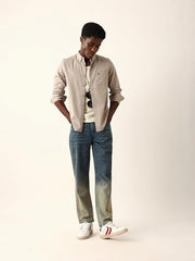 Men Cotton Solid Slim Fit Casual Shirt