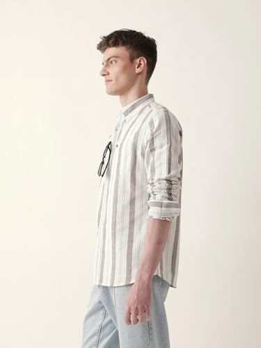 THE BEAR HOUSE Mens Casual Shirt | Comfortable Modern Fit | Trendy Mens Wear Black