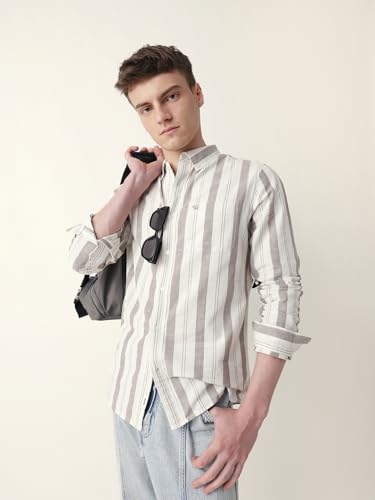 THE BEAR HOUSE Mens Casual Shirt | Comfortable Modern Fit | Trendy Mens Wear Black