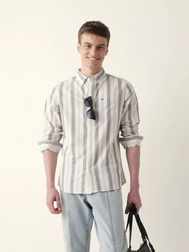 THE BEAR HOUSE Mens Casual Shirt | Comfortable Modern Fit | Trendy Mens Wear Black