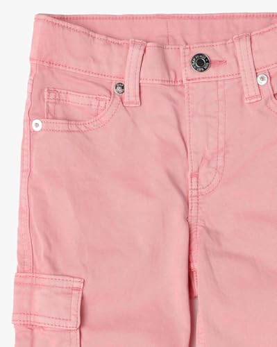 GAP Kids Girls Mid-Rise Straight Fit Cargo Pants, Pink,3Y