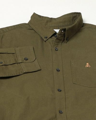 Men’s casual button-down collar shirt from Gap, shown in a relaxed fit with a classic collar and short sleeves.