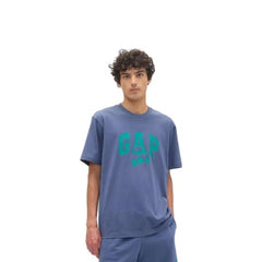 Men's Mickey Mouse Logo Print Crew Neck T-Shirt