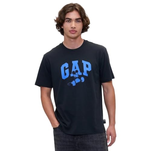 Men's Mickey and Friends Logo Print Crew Neck T-Shirt