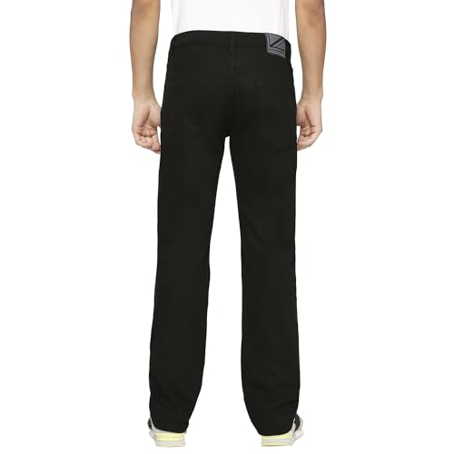 Pepe Jeans Men Mid Rise Regular Jeans (PM207619S913_Black, 30)