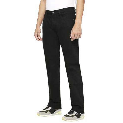 Pepe Jeans Men Mid Rise Regular Jeans (PM207619S913_Black, 30)