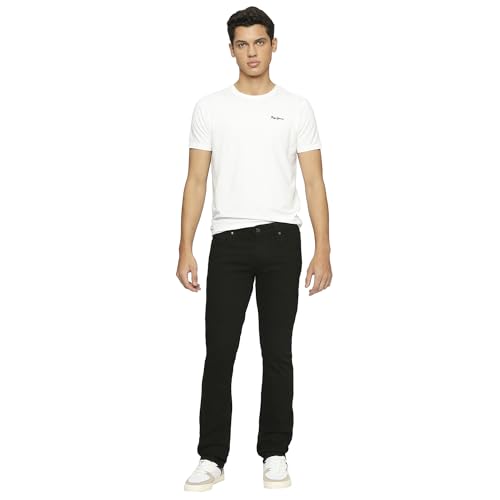 Pepe Jeans Men's Mid Rise Slim Fit Jeans