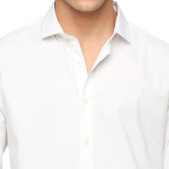 Pepe Jeans Men's Solid Regular Fit Shirt (PM308325_White