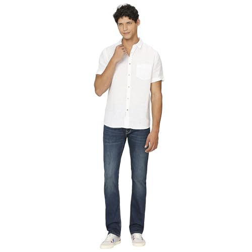 White Short Sleeve Pure Linen Shirt