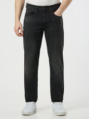 Pepe Jeans Men Black Straight Fit Solid Jeans