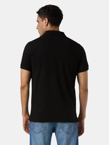 Pepe Jeans Men Black Solid Short Sleeves Tshirts