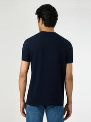 Pepe Jeans Men Blue Printed Short Sleeves Tshirts