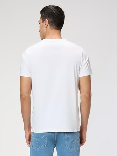 Pepe Jeans Men White Printed Short Sleeves Tshirt