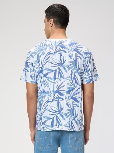 Pepe Jeans Men White Printed Short Sleeves Tshirt