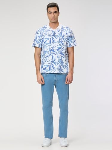 Pepe Jeans Men White Printed Short Sleeves Tshirt