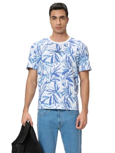 Pepe Jeans Men White Printed Short Sleeves Tshirt