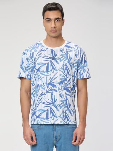 Pepe Jeans Men White Printed Short Sleeves Tshirt
