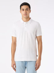 Pepe Jeans Men White Solid Short Sleeves Tshirt