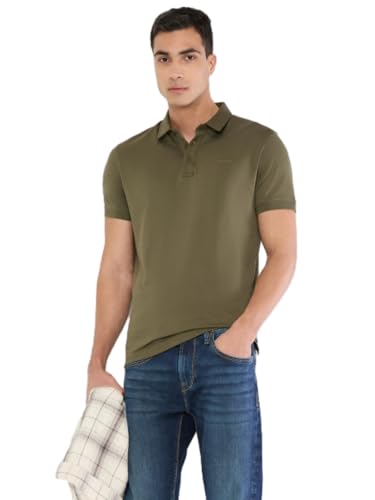 Pepe Jeans Men Green Solid Short Sleeves Tshirt