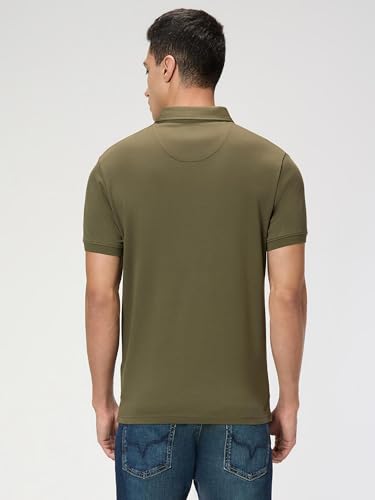 Pepe Jeans Men Green Solid Short Sleeves Tshirt