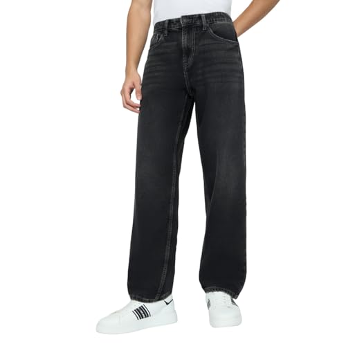 Pepe Jeans Black Relaxed Fit Men Jeans