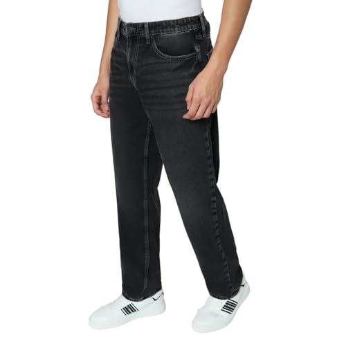 Pepe Jeans Black Relaxed Fit Men Jeans