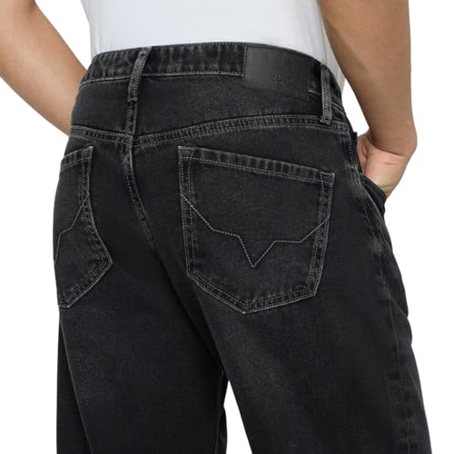 Pepe Jeans Black Relaxed Fit Men Jeans