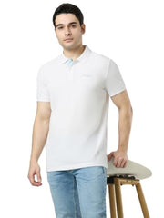 Pepe Jeans Men White Solid Short Sleeves Tshirts