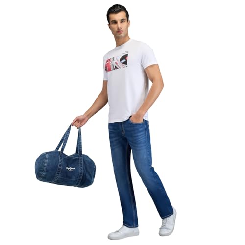 Pepe Jeans White Graphic Print Men Short Sleeve T-Shirt
