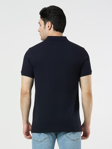 Pepe Jeans Men Blue Solid Short Sleeves Tshirts