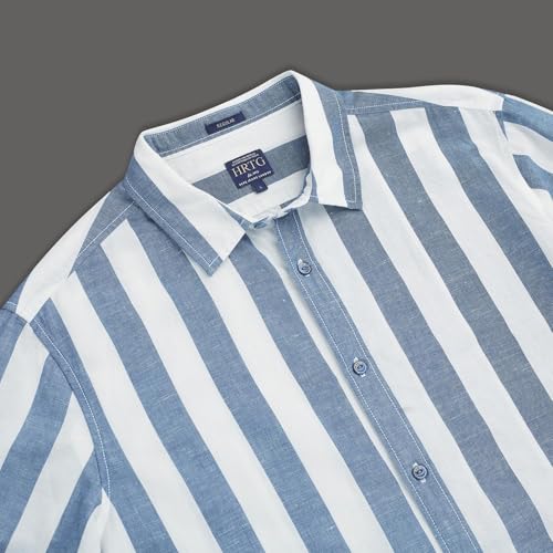 Pepe Jeans Men Blue Long Sleeves Striped Regular Fit Shirt