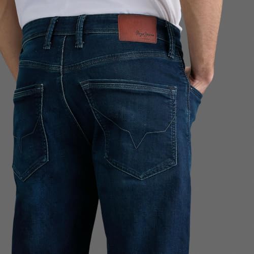 Pepe Jeans Men Tinted Dark Wash Stretchable Jeans