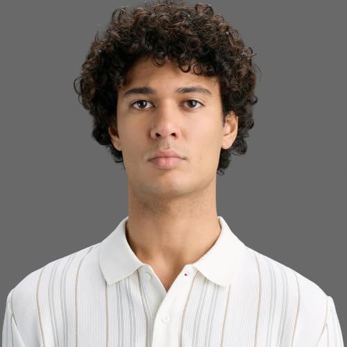 Pepe Jeans Men White Striped Polo T-Shirt