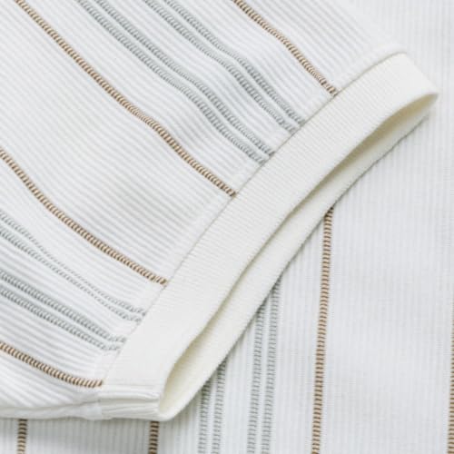 Pepe Jeans Men White Striped Polo T-Shirt