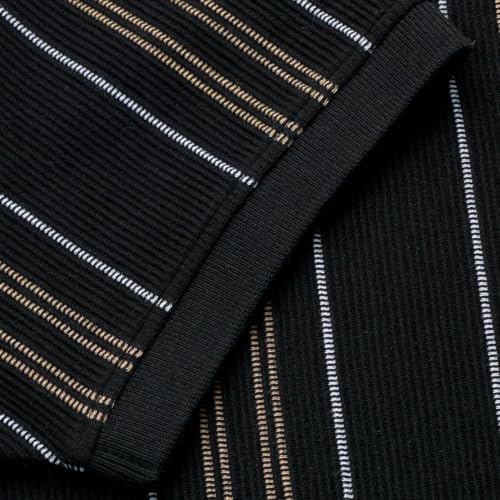 Pepe Jeans Men Black Striped Polo T-Shirt