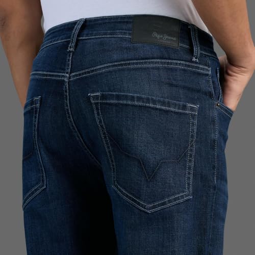 Pepe Jeans Men Dark Wash Stretchable Jeans
