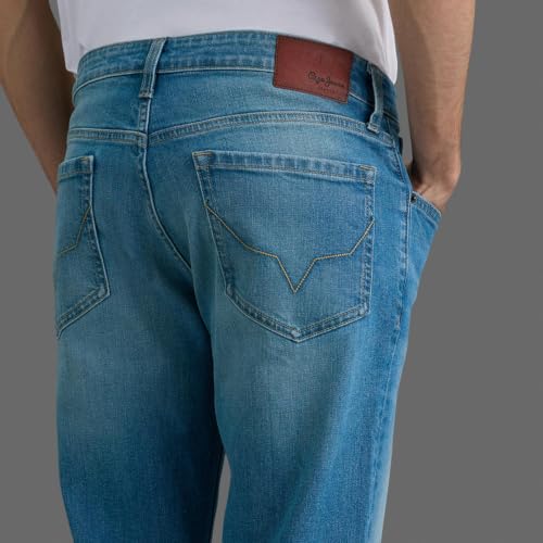 Pepe Jeans Men Light Wash Stretchable Bootcut Jeans