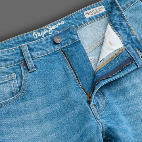 Pepe Jeans Men Light Wash Stretchable Bootcut Jeans